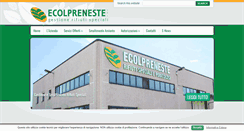 Desktop Screenshot of ecolpreneste.it